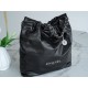 Chanel 22P 22 Bag Large Black and Silver  