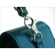 Chanel 22A Glossy Calfskin Backpack Lake Blue  