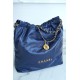 Chanel 22P 22 Bag Medium Navy Blue  