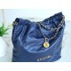 Chanel 22P 22 Bag Medium Navy Blue  