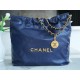 Chanel 22P 22 Bag Small Deep Blue  