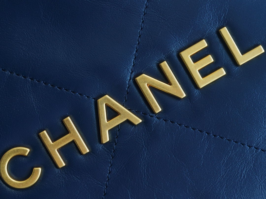 Chanel 22P 22 Bag Small Deep Blue  