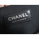 Chanel Leboy Large Quilted Black and Silver Medium Caviar Calfskin  