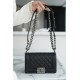 Chanel Leboy Large Quilted Black and Silver Small Caviar Calfskin  