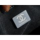 Chanel Leboy Large Quilted Black and Silver Small Caviar Calfskin  