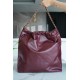 Chanel 22P 22 Bag Large Wine Red  