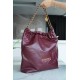 Chanel 22P 22 Bag Large Wine Red  