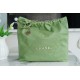 Chanel 23c 22 Bag Avocado Green Medium Calfskin  