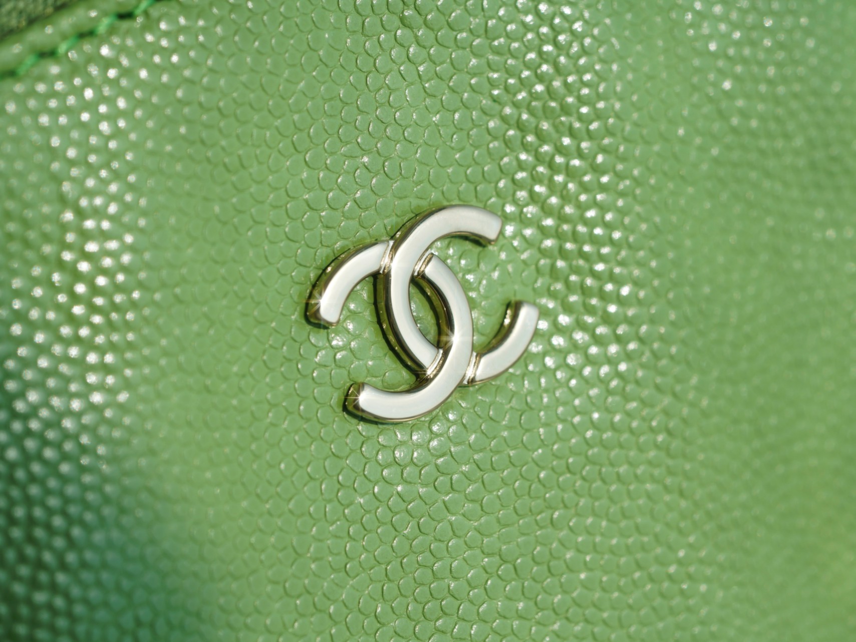 Chanel 23c 22 Bag Avocado Green Medium Calfskin  