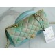 Chanel 2022 Top Handle CF Mini Gradient Green Mini CF Top Handle  