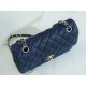 CF Classic Flap Washed Calfskin Small Starry Blue  