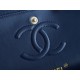 CF Classic Flap Washed Calfskin Small Starry Blue  