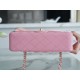 CF Classic Flap Washed Calfskin Small Sakura Pink  