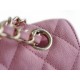 CF Classic Flap Washed Calfskin Small Sakura Pink  