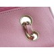 CF Classic Flap Washed Calfskin Medium Pink  