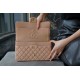 CF Classic Flap Washed Calfskin Medium Milk Tea Apricot  