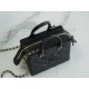 Chanel 22B Vintage Makeup Bag Black  