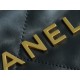 Chanel 22P 22 Bag Metallic Grey Medium