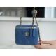 Chanel 22C Denim Metal Ball Box Bag Chanel Denim Collection  