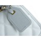 Chanel 22K Postman Tofu Bag White Fine Grain Calfskin  