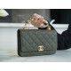 Chanel 22K Chain Bag Cuban Green Lizard-Print Calfskin  