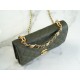 Chanel 22K Chain Bag Cuban Green Lizard-Print Calfskin  