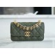 Chanel 22K Chain Mini Phone Bag Cuban Green Lizard-Print Calfskin  