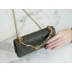 Chanel 22K Chain Mini Phone Bag Cuban Green Lizard-Print Calfskin  