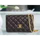 Chanel 22K Small Gold Bar Adjustment Deep Brown  