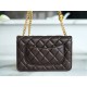 Chanel 22K Small Gold Bar Adjustment Deep Brown  