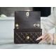 Chanel 22K Small Gold Bar Adjustment Deep Brown  