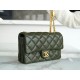 Chanel 22K Adjustment Flap Bag Small Green  