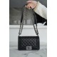 Chanel Leboy Black and Silver Small Lambskin  