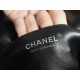 Chanel Leboy Black and Silver Small Lambskin  