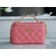 Chanel 22S Cut-Out Handle Long Box Coral Pink  