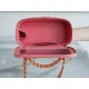 Chanel 22S Cut-Out Handle Long Box Coral Pink  