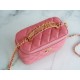 Chanel 22S Cut-Out Handle Long Box Coral Pink  