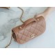 Chanel 22B Mini Postman Bag Caramel Caviar Calfskin  