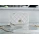 Chanel 22B Mini Postman Bag White Caviar Calfskin  