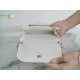 Chanel 22B Mini Postman Bag White Caviar Calfskin  