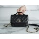 Chanel 22B Mini Postman Bag Black Caviar Calfskin  