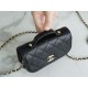 Chanel 22B Mini Postman Bag Black Caviar Calfskin  