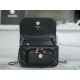 Chanel 22B Mini Postman Bag Black Caviar Calfskin  