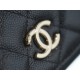 Chanel 22B Mini Postman Bag Black Caviar Calfskin  