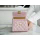 Chanel 22B Enamel Handle Chain Bag Small Pink  