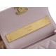 Chanel 22B Enamel Handle Chain Bag Small Pink  