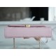 Chanel 22B Enamel Clasp Kelly Large Pink Lambskin  