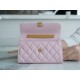 Chanel 22B Enamel Clasp Kelly Large Pink Lambskin  