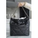 Chanel 22P 22 Bag Black and Gold Caviar Calfskin  