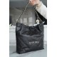 Chanel 22P 22 Bag Black and Gold Caviar Calfskin  